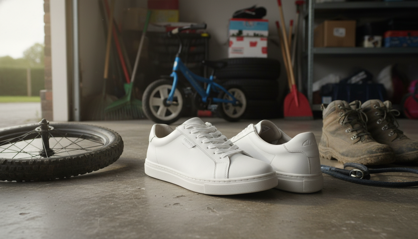Clarks Men’s White Sneakers: All‑Day Walking Comfort?