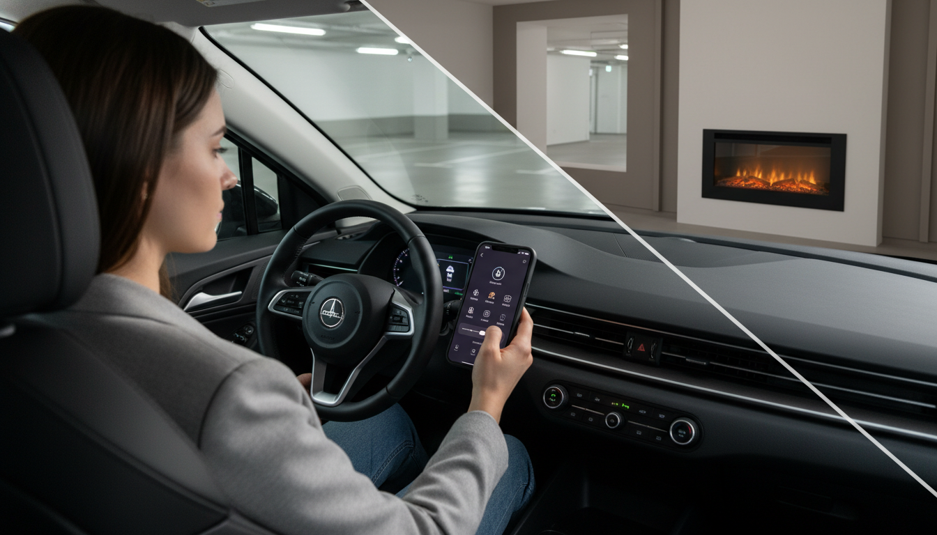 Control an Electric Fireplace With Your Phone: What to Know