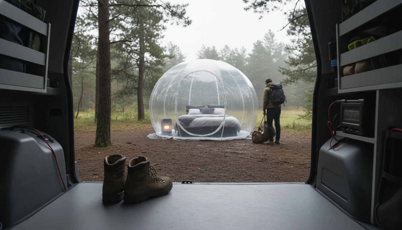 Sleeping in a Bubble Tent: Comfort, Privacy, Heat