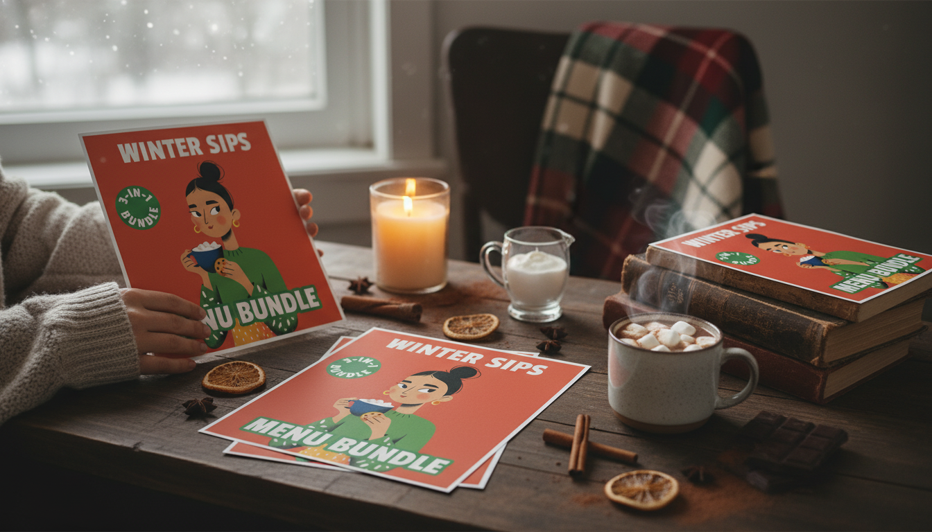 3 Printable Winter Drink Menus for Cozy Cocoa Nights