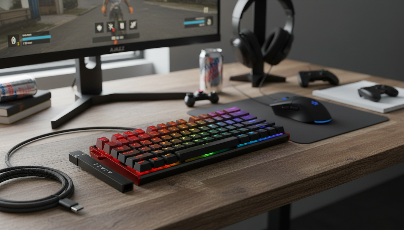 60% Wired Hall Effect Keyboard: Rapid Trigger for FPS