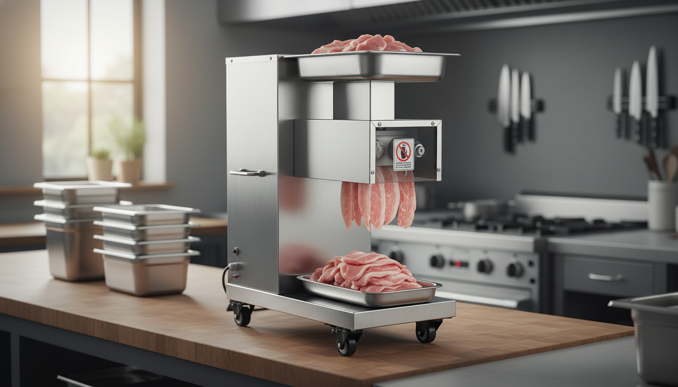 750W Electric Meat Slicer: Fast, Even Deli-Style Cuts