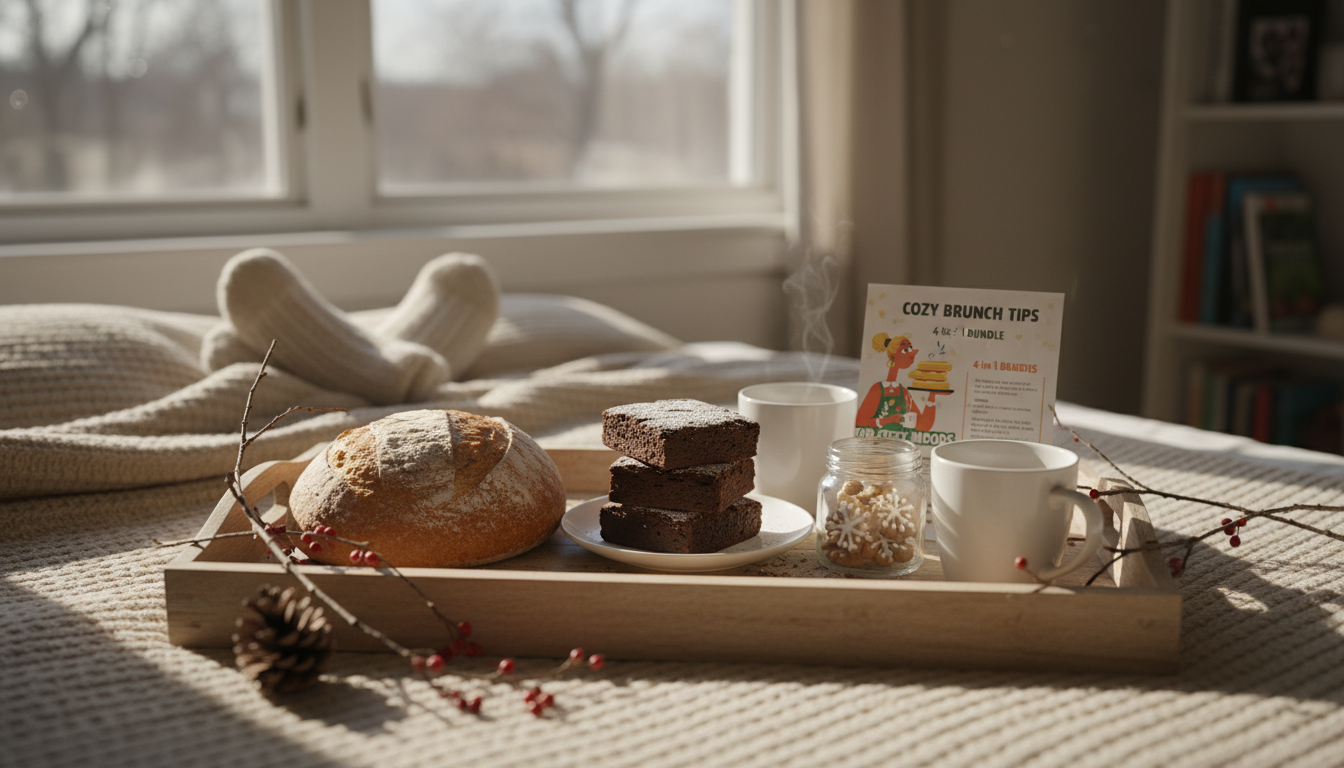 Cozy Weekend Brunch Kit: Bread, Brownies & Winter Board