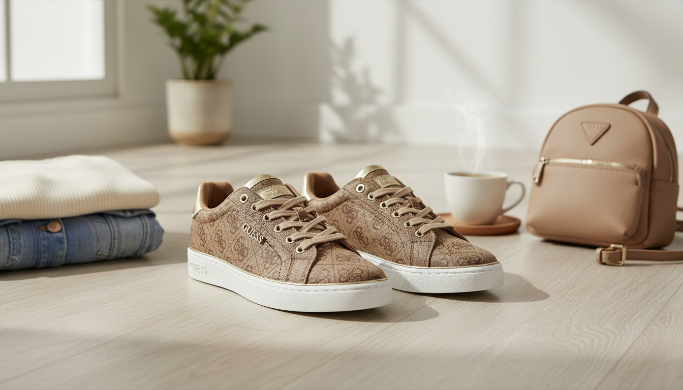 Guess Women’s Beige Lace-Up Sneakers: Fit, Style & Care