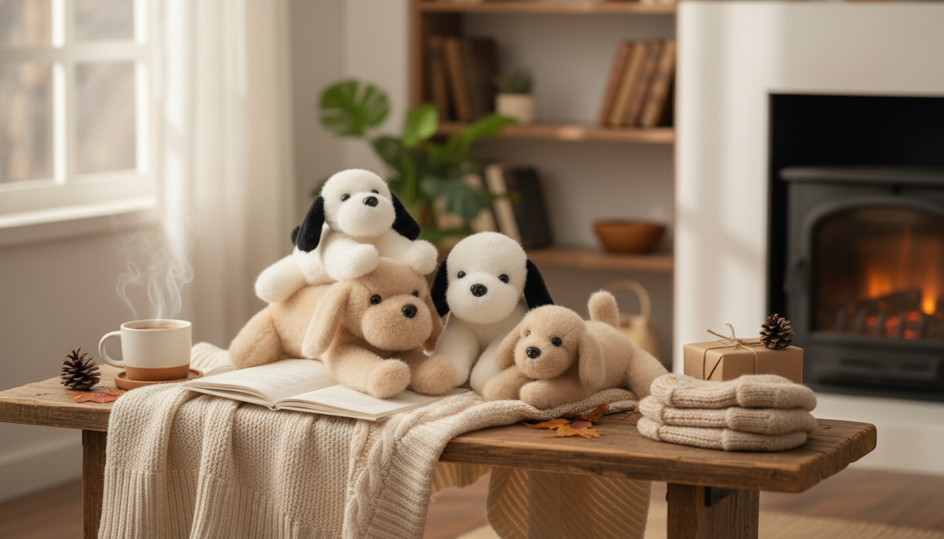 Handmade Puppy Plush: Cozy Nap Pillow & Cute Gift