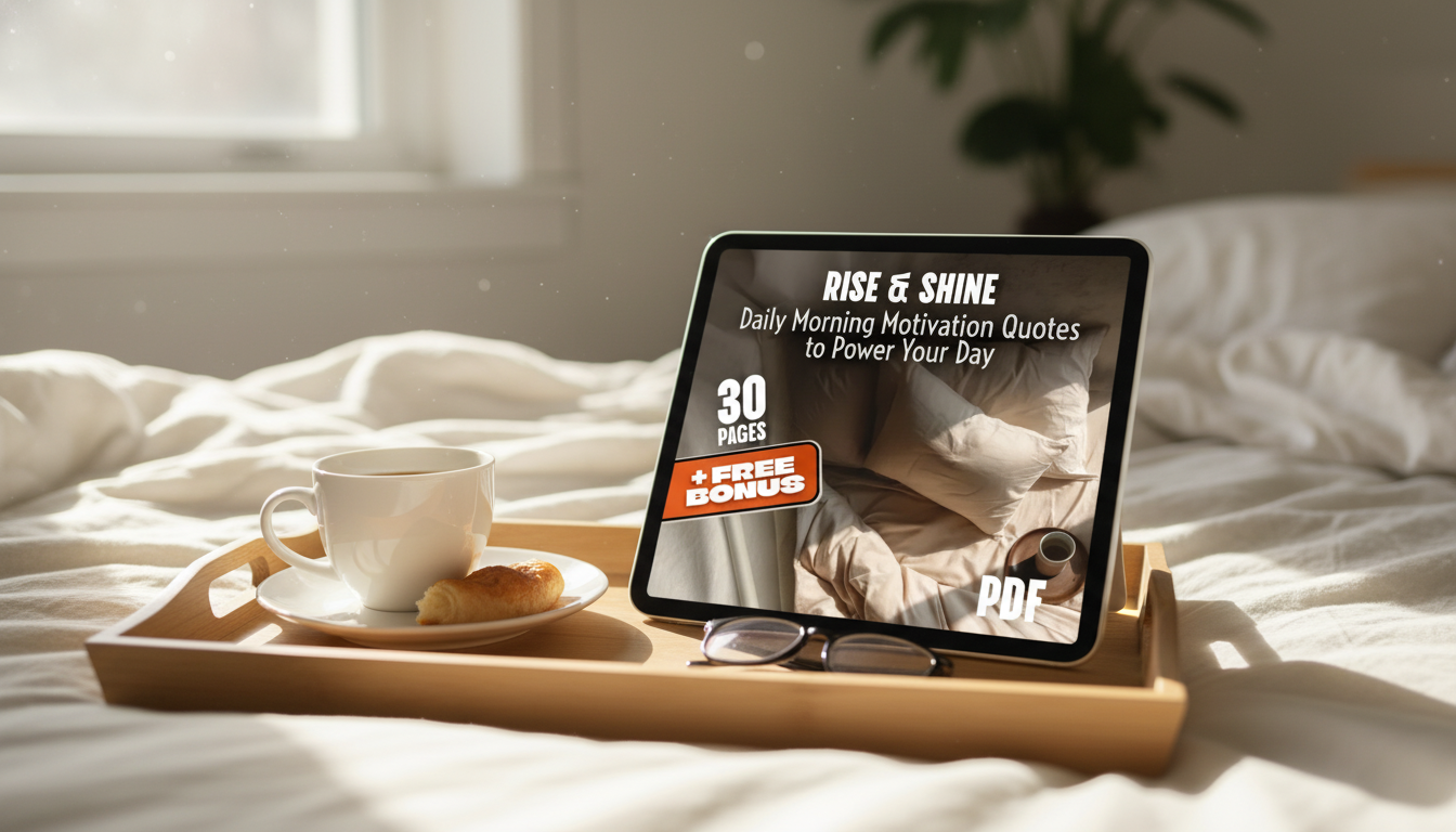 5-Minute Morning Motivation Quotes Printable eBook