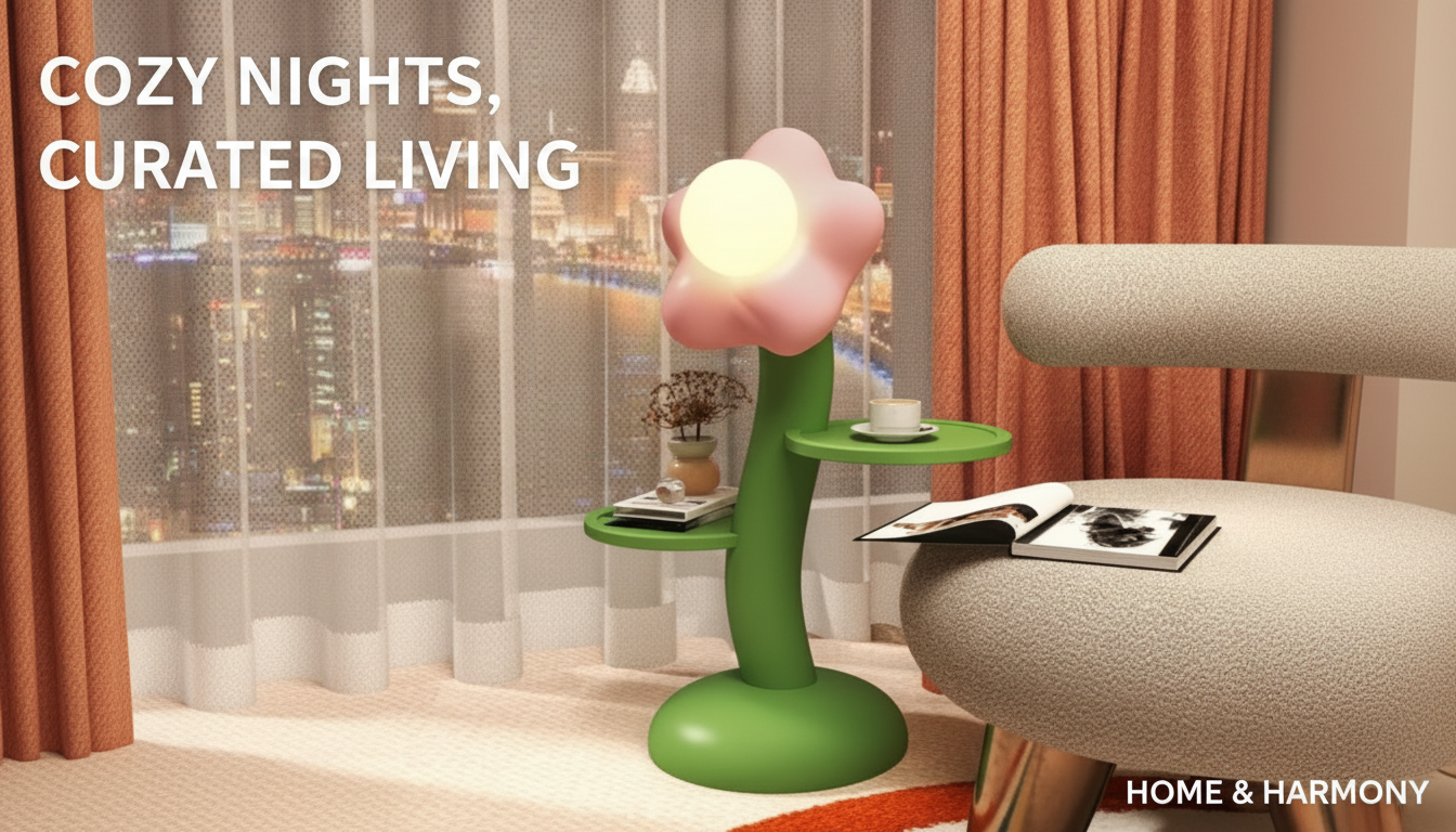 Nordic Flower Sculpture Side Table: Styling & Placement