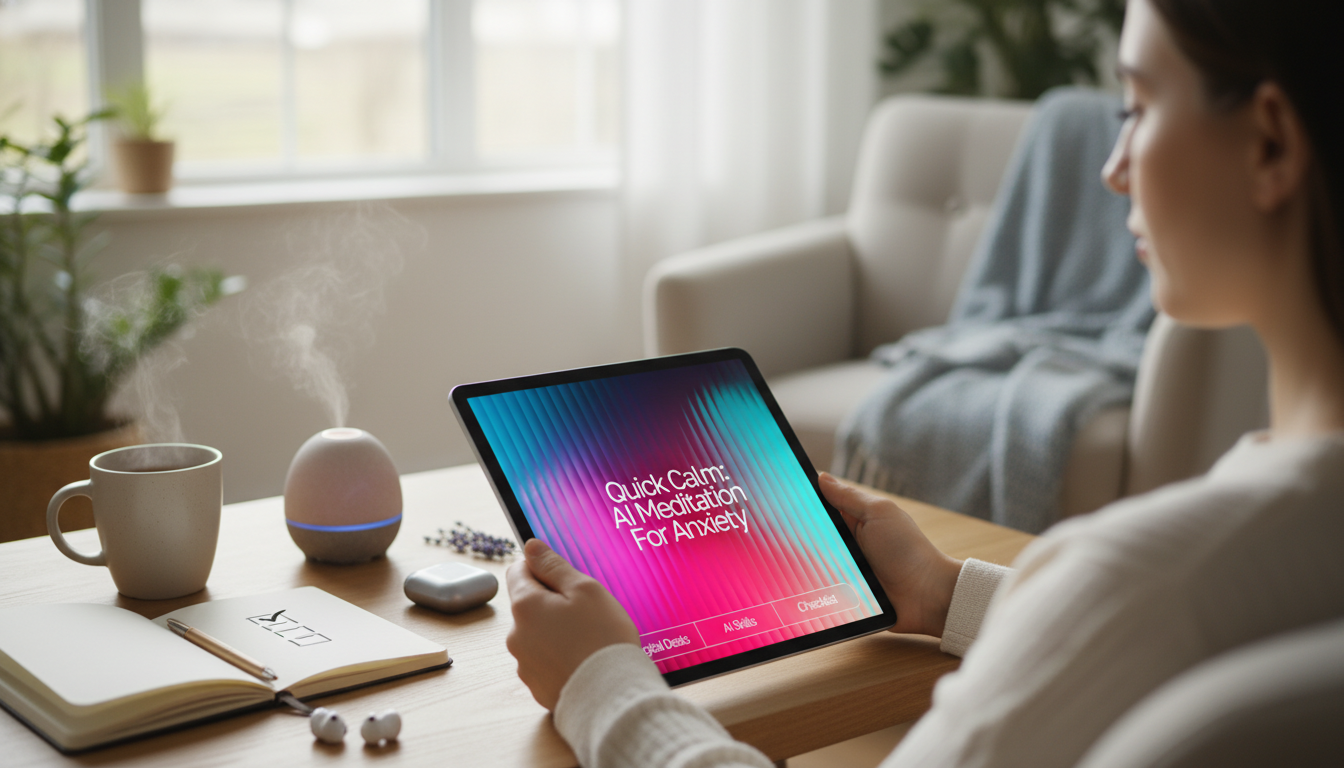 Quick Calm: AI-Guided 5-Minute Checklist for Anxiety