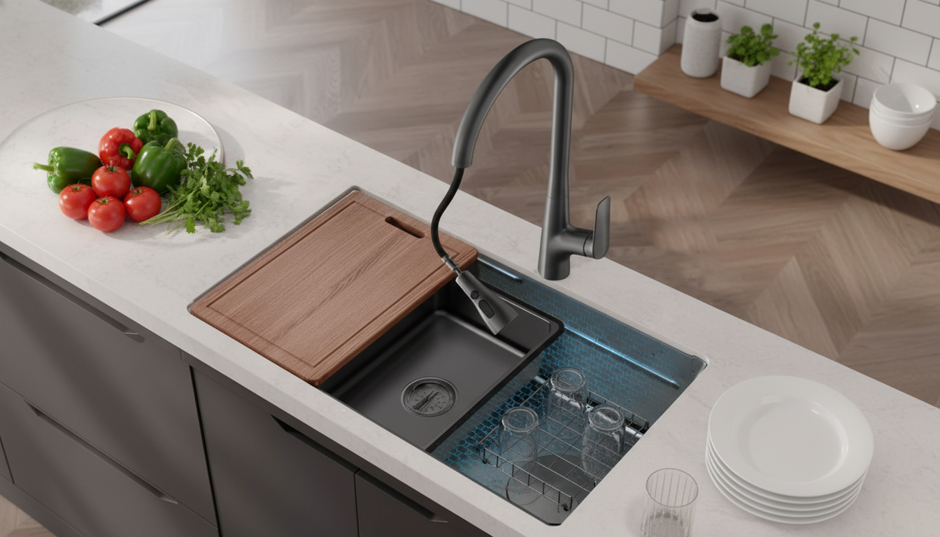 Workstation Sink Guide: Wash, Cut & Drain Setup