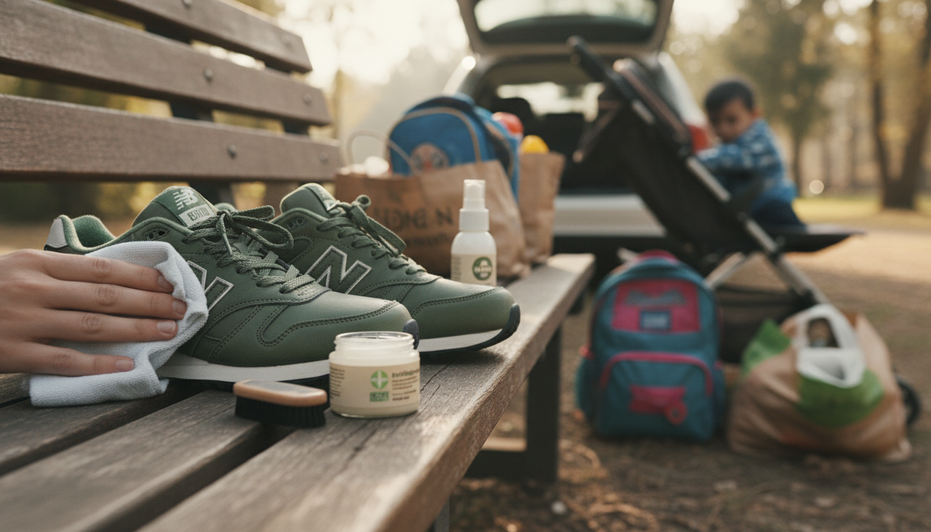 Clean Green Leather NB 530s Without Fading the Color