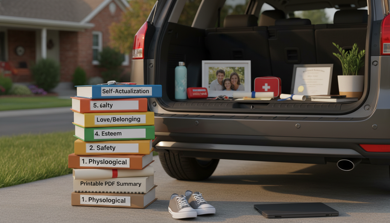 5 Levels of Maslow’s Hierarchy (Printable PDF Summary)