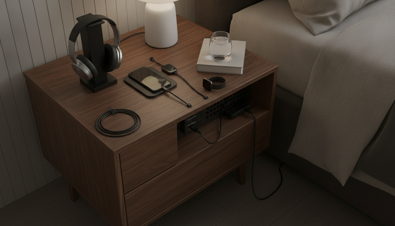 Add a Charging Station to Your Nightstand (Safely)