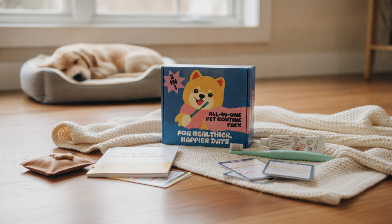 3-in-1 Total Dog Care Kit: Daily Habit Guides & Checklists