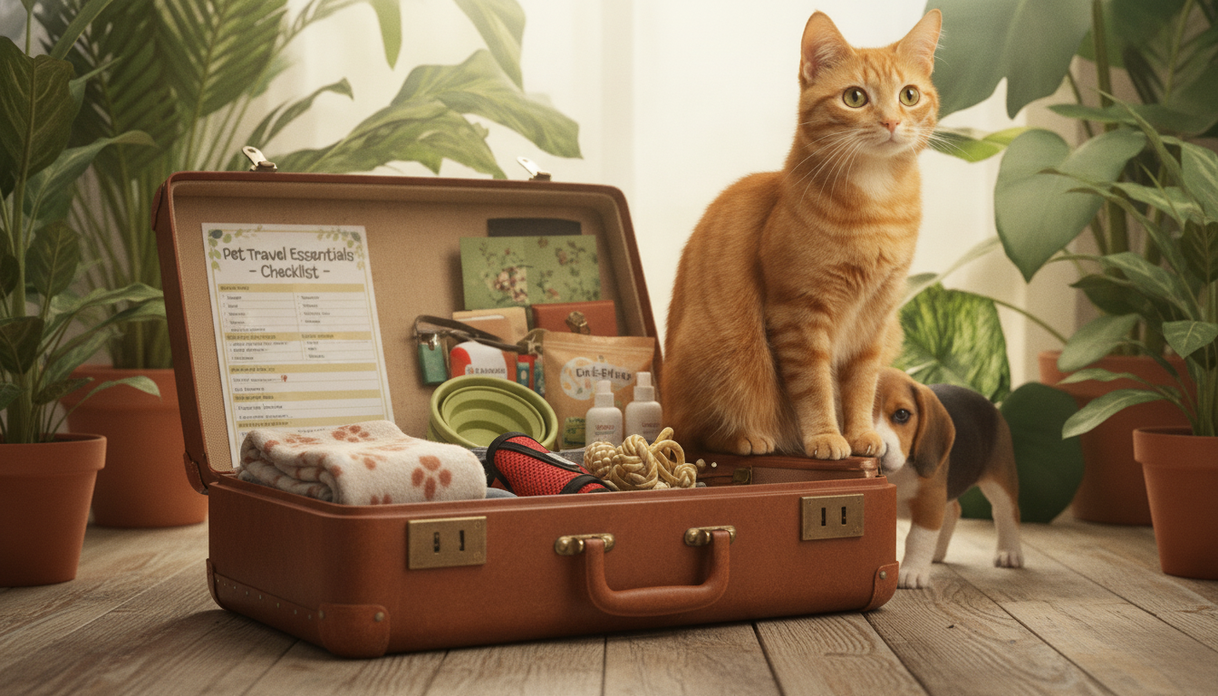 Pet Travel Checklist: Safe Packing for Dogs & Cats