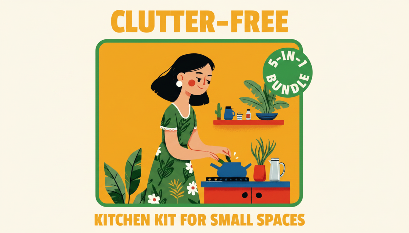 5-in-1 Clutter-Free Kitchen Kit for Tiny Spaces