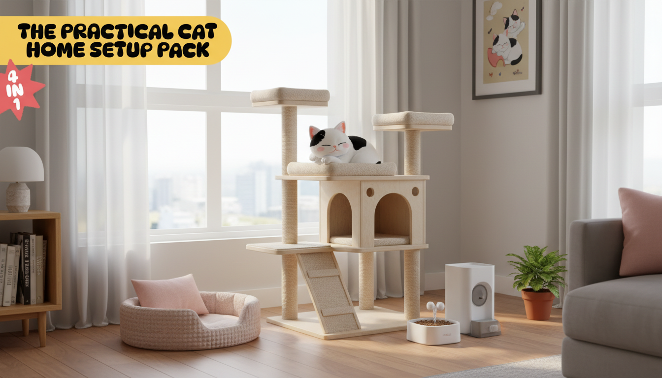 Cat-Friendly Home Setup: 4-in-1 Practical Digital Pack