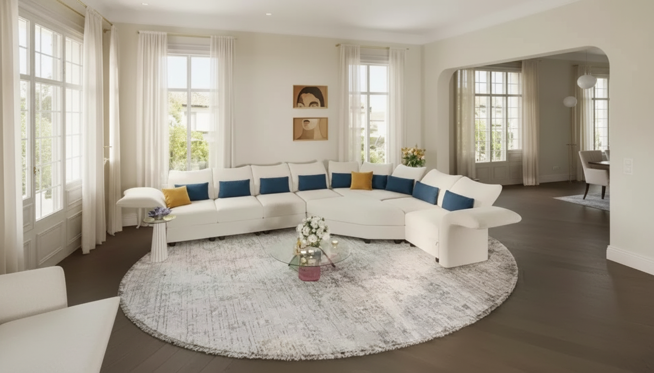 Velvet U-Shaped Modular Sectional: Fit, Comfort & Care