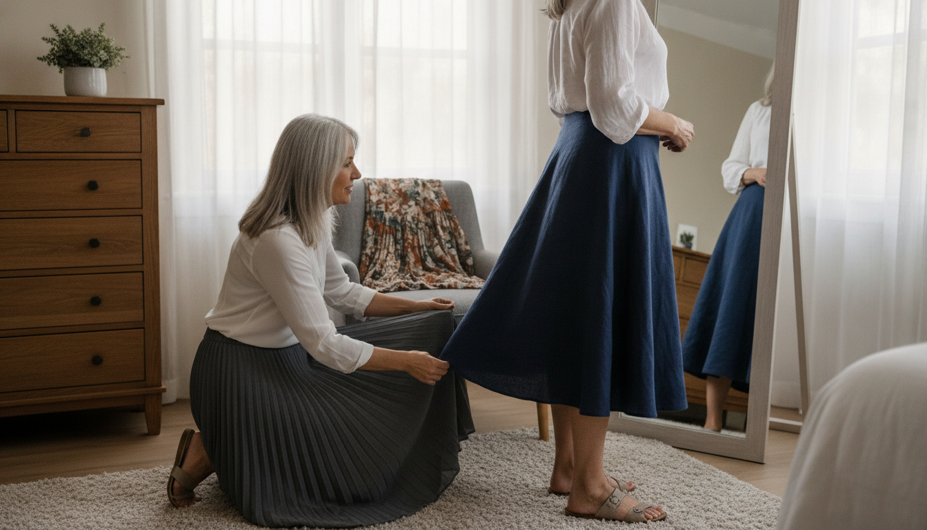 Best Skirt Lengths for Women Over 60 (Knee to Ankle)