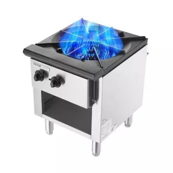 90,000 BTU Commercial Gas Stove w/ Cabinet Base Guide